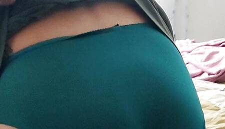 I know she wants it... I touch the cleaning lady's ass and pussy. Then I fuck her hard and cum inside her