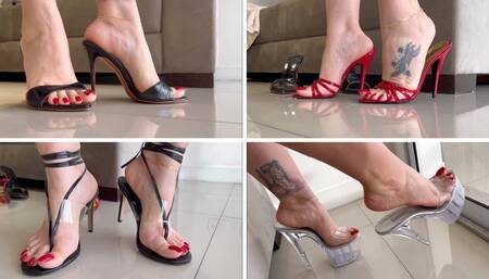 Testing and teasing you with some high heels to make you horny - Goddess Grazi (MP4-HD 1080p)