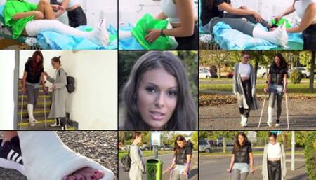 Lia LLWC Time to Leave the Clinic and Crutch Home (in HD 1920X1080)