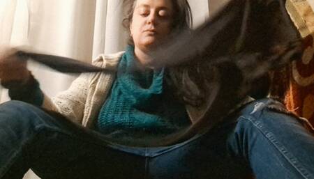 DESTROYING THE SMELLY PANTYHOSE