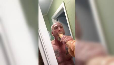 Dildo sucking