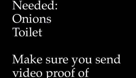 Humiliation Toilet Task