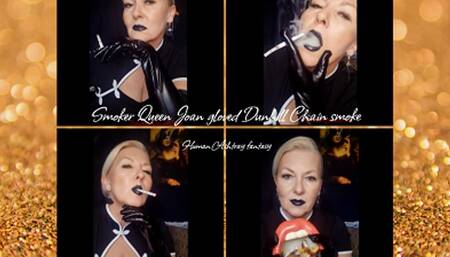 Smoker Queen Joan's gloves Dunhill Black Chain Smoke - Human Ashtray Fantasy