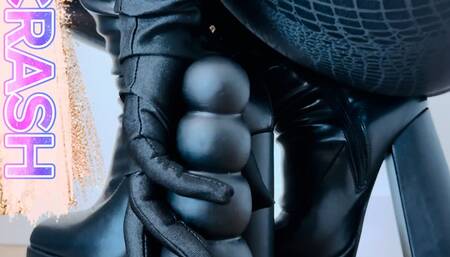 TRY NOT TO CUM - Handjob BLACK BIG dildo - ASMR - with Mistress Siya