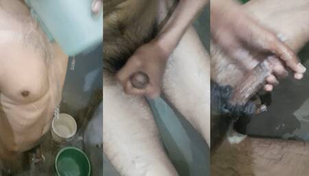 Hot boy bath and masturbation in bathroom