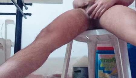 Wank on the Kitchen Chair