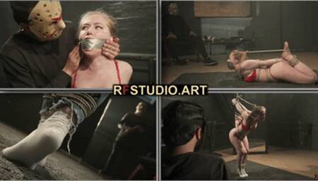 Olesya - Sensual bondage session including strappado, vibrator, and tight hogtie (FULL HD MP4)