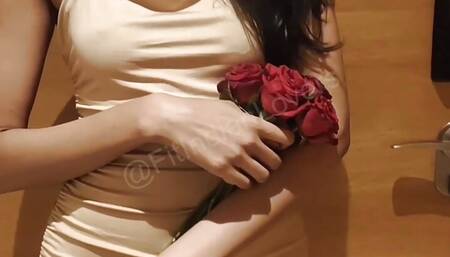 Indian Girlfriend given surprise on Valentine's Day (POV)