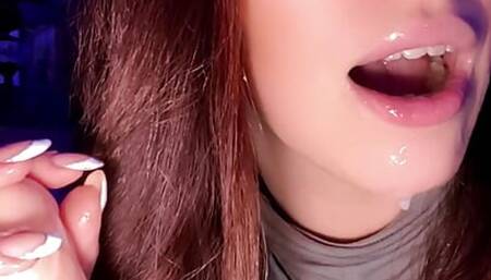 CHALLENGE JOI - I want you to come twice for me! squirting dildo cumshot on face and tits