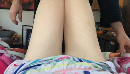 Changed into a diaper and wetting