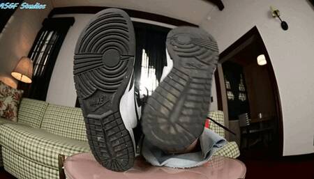 KKQing back one last time! Big sneakers and BIGGER SOCKED FEET! - MOV