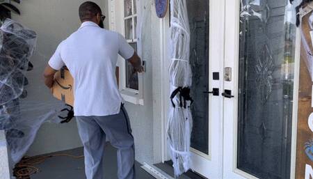 HOTWIFE FUCKS MAILMAN