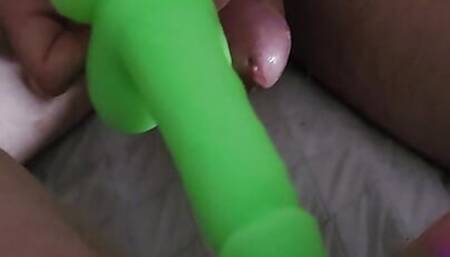 Milf loves to be Fucked by Thick Dildo