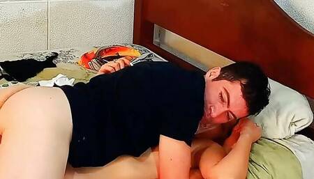 Stepdaughter 18 creampie with her stepdad part 2