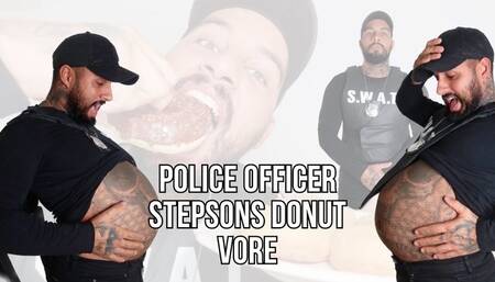 Giant police officer donut vore - Lalo Cortez