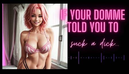 MP4 VERSION If your domme told you to suck a dick