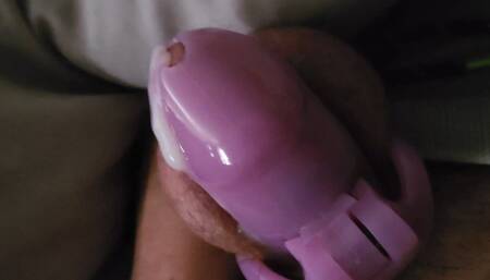 Sissy Achievement Unlocked: Hands-free & stimulation-free orgasm in chastity