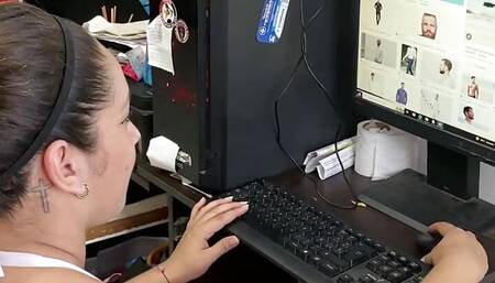 I get horny watching men on my computer so I masturbate