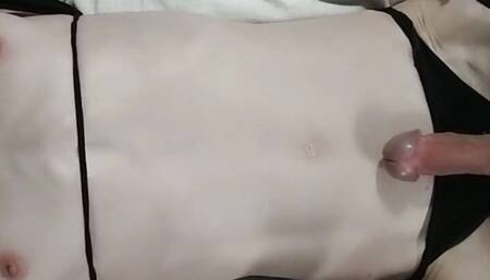 Bondage twink edging for lots of precum