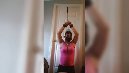 Bound sissy awaiting mistress