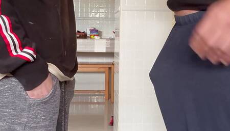 Fast Blowjob and Cum in Mouth on the Kitchen