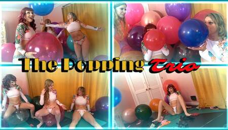 Jacquelyn Velvets, Coco, and Kat VanWylder in a Looner Popping Extravaganza! B2P and sit pops in 1080p