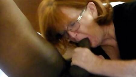 Granny Blowjob in Eyeglasses