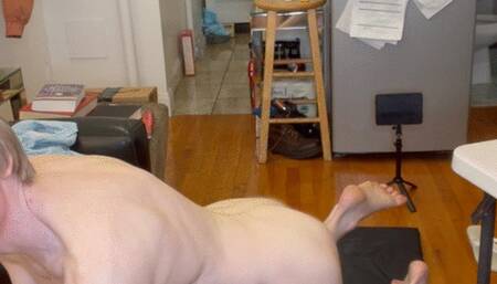 Donating a Sample after an Oil Self-Massage and Ab Stretch