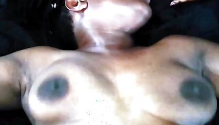 0019   Kats Playhouse - Another session at Kat's Playhouse Group chat live viewers interracial black girl white guy!