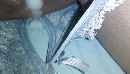 She gets on all fours so he can fuck her against the mattress