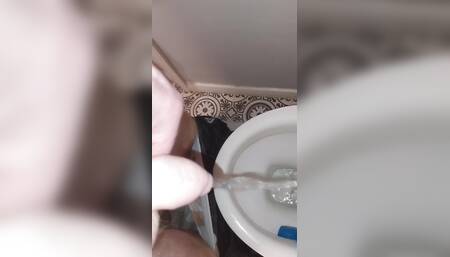 My cock tip peeing