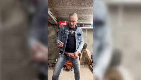Skinhead smoking