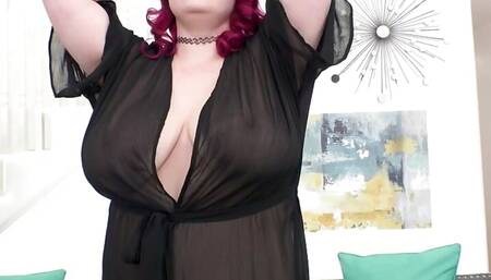 Charming Fat MILF Scarlet Peach Stuffs Her Holes Using a Bunch of Toys