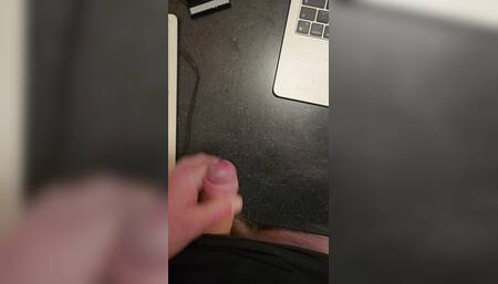 Wank at work