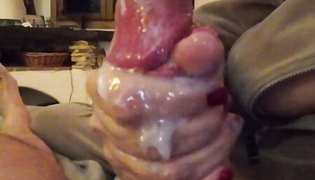 Handjob before resting
