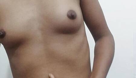 Hot girl stripping and showing nipples