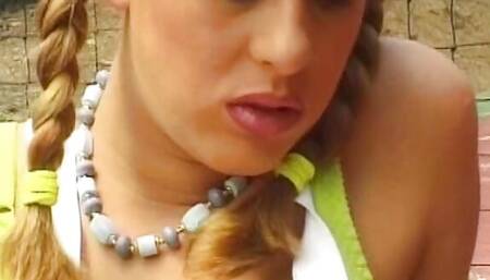 German teen with an amazing body gets fucked hard after tennis