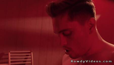 Bathhouse dp threesome steamy gay action