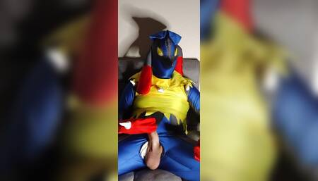 Zentai Pokemon Lucario Masterbation