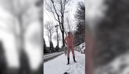 Striptease on the Street until naked