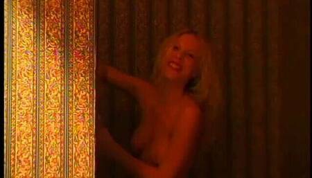 Great Blonde Strips Down and Fucks Outside