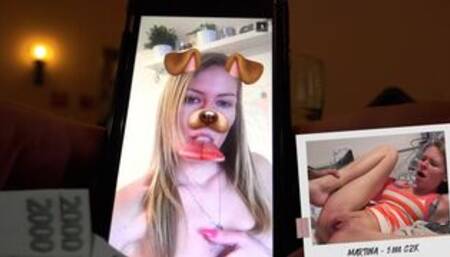 Czech Streets 104: Martina the Snapchat girl