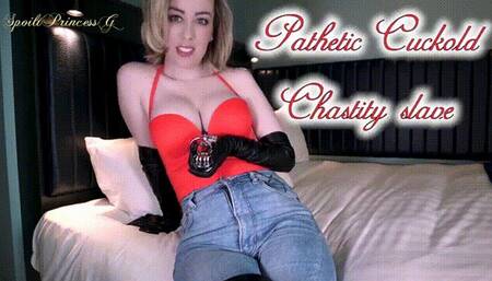 Pathetic Cuckold Chastity slave