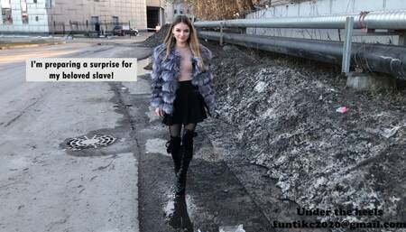 Karina on a walk