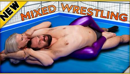 Mixed Wrestling Sex Fight - Loser cums first