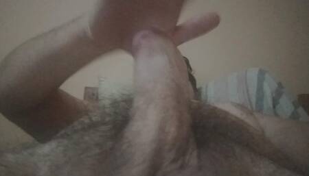Jerking off in bed