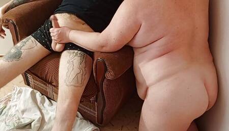 naked fat mother-in-law fingering my dick