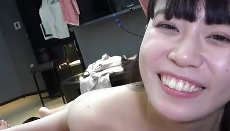 Amateur, Japanese beauty. Blowjob, handjob, and creampie sex with a beautiful shaved pussy, uncensored