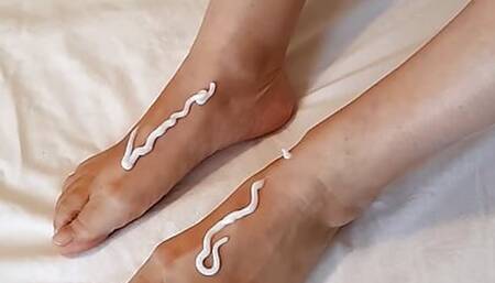 Foot Care Compilation with Granny Maria: Creamy Softness and Relaxing Strokes!