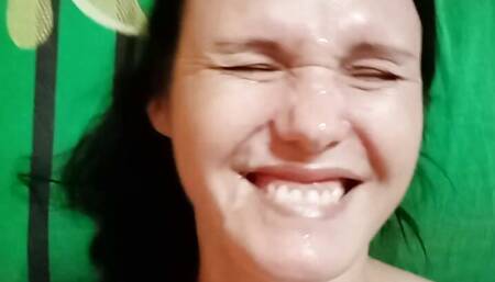 cum on the face
